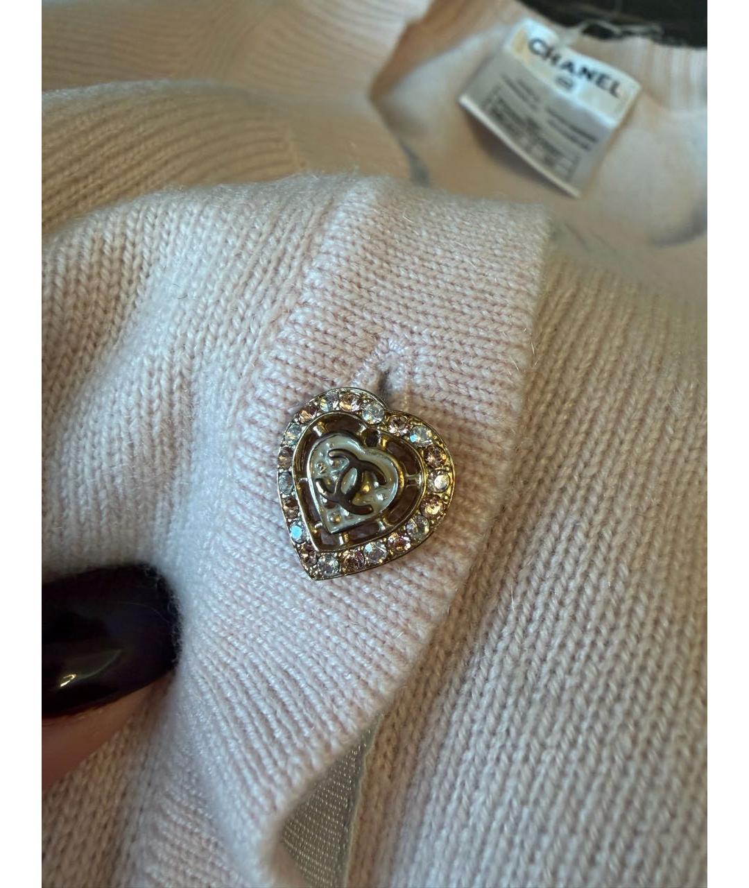 CHANEL Розовый кашемировый кардиган, фото 7