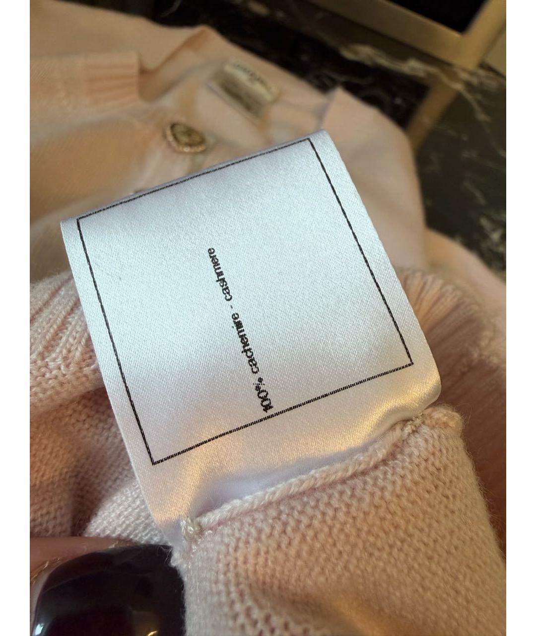 CHANEL Розовый кашемировый кардиган, фото 5