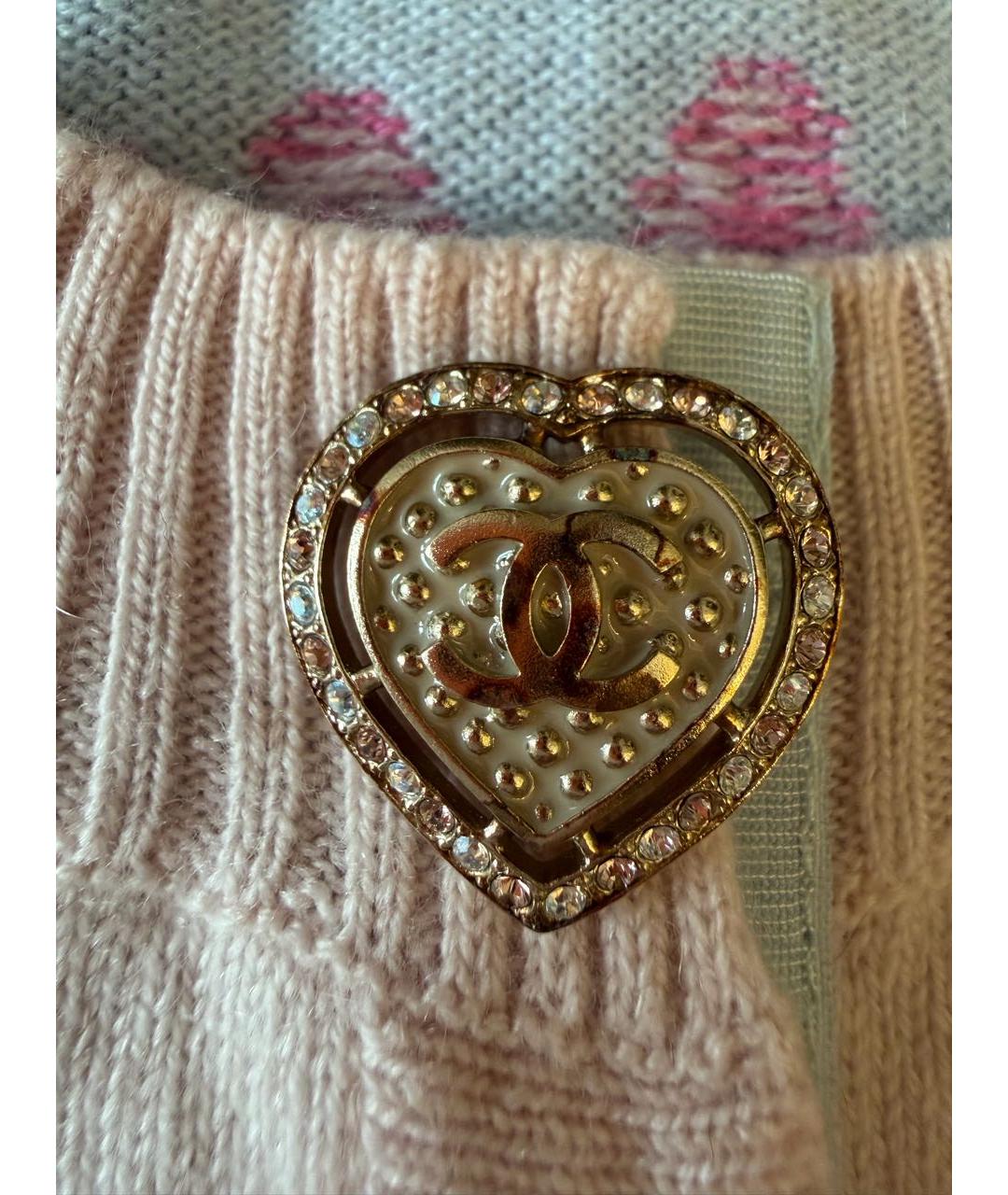 CHANEL Розовый кашемировый джемпер / свитер, фото 6