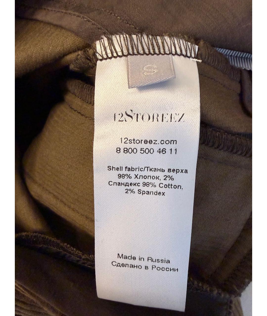 12 STOREEZ Хаки велюровые брюки широкие, фото 7
