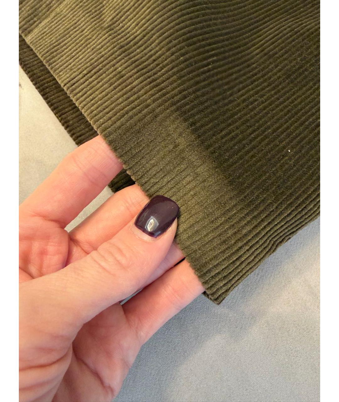 12 STOREEZ Хаки велюровые брюки широкие, фото 2