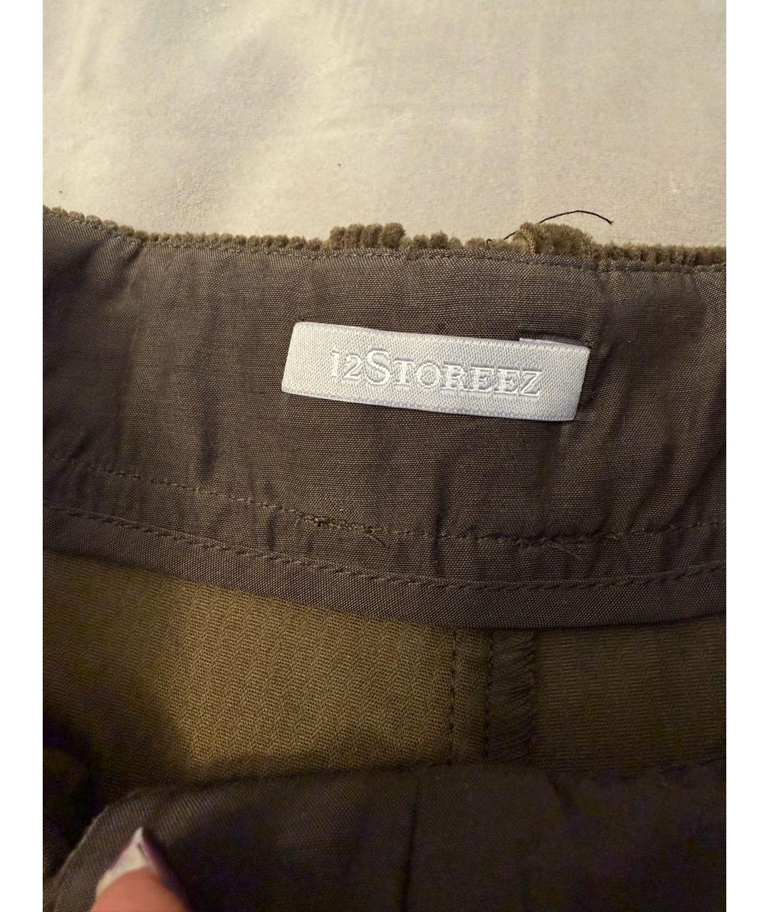 12 STOREEZ Хаки велюровые брюки широкие, фото 6