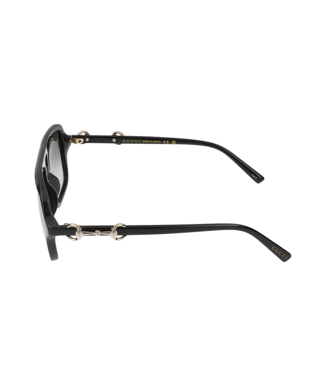 GUCCI Черные пластиковые солнцезащитные очки, фото 3