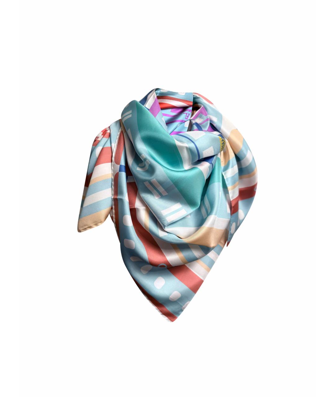 CHANEL Мульти шелковый шарф, фото 1