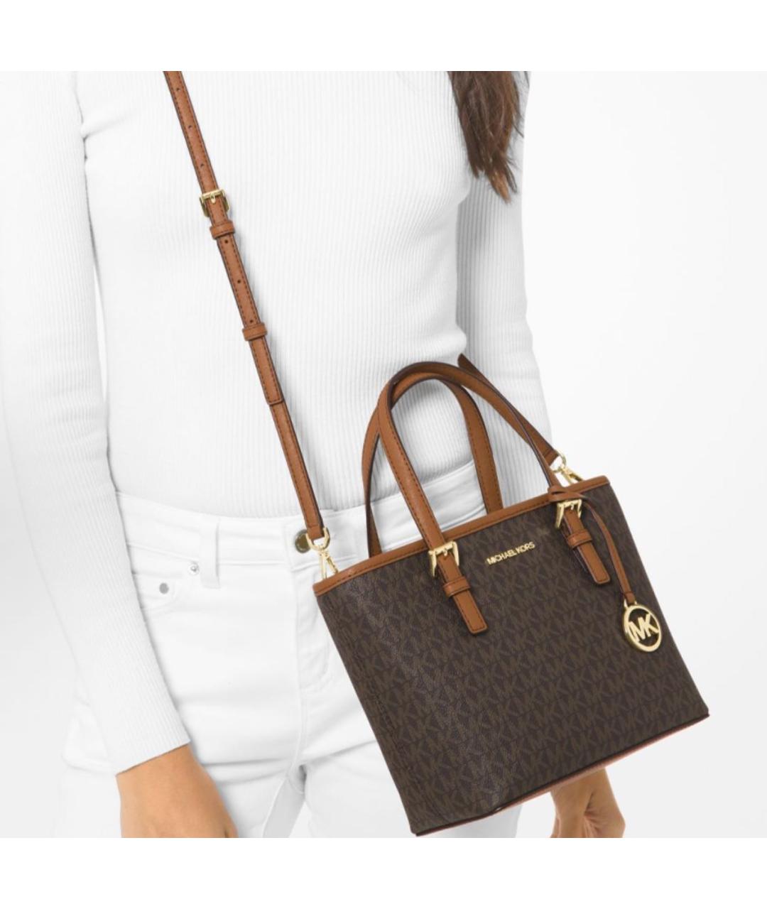 MICHAEL KORS Коричневая сумка тоут, фото 4