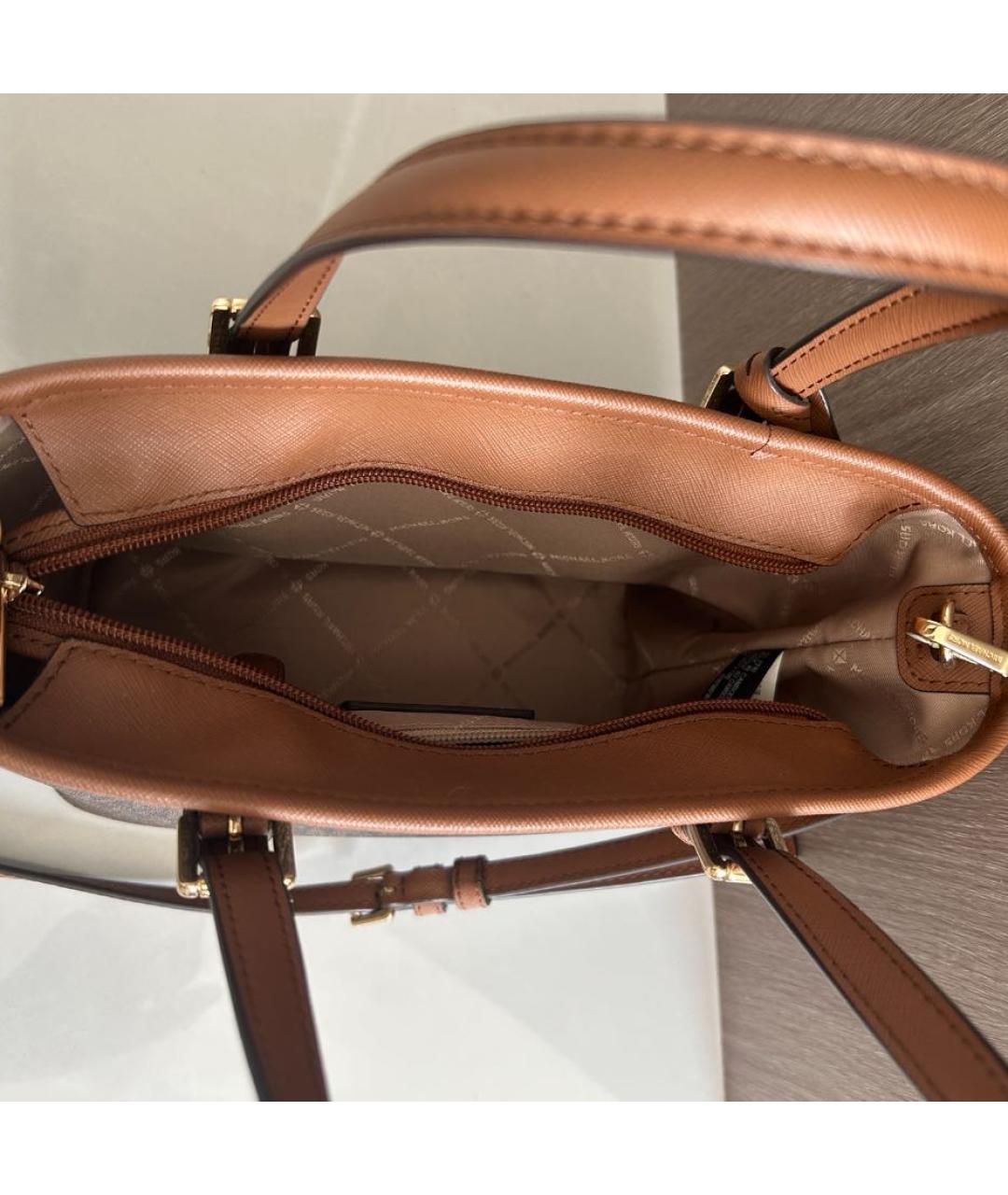MICHAEL KORS Коричневая сумка тоут, фото 6