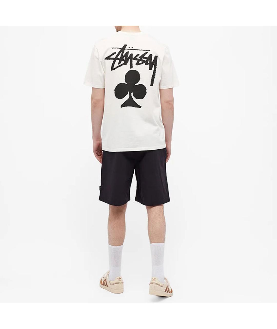 STUSSY Белая хлопковая футболка, фото 5
