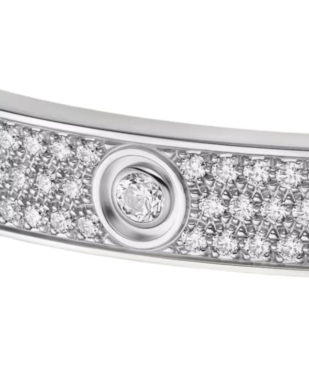 CARTIER Серебрянный браслет из белого золота, фото 3