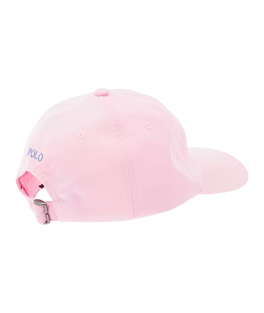 POLO RALPH LAUREN Розовая хлопковая кепка, фото 2