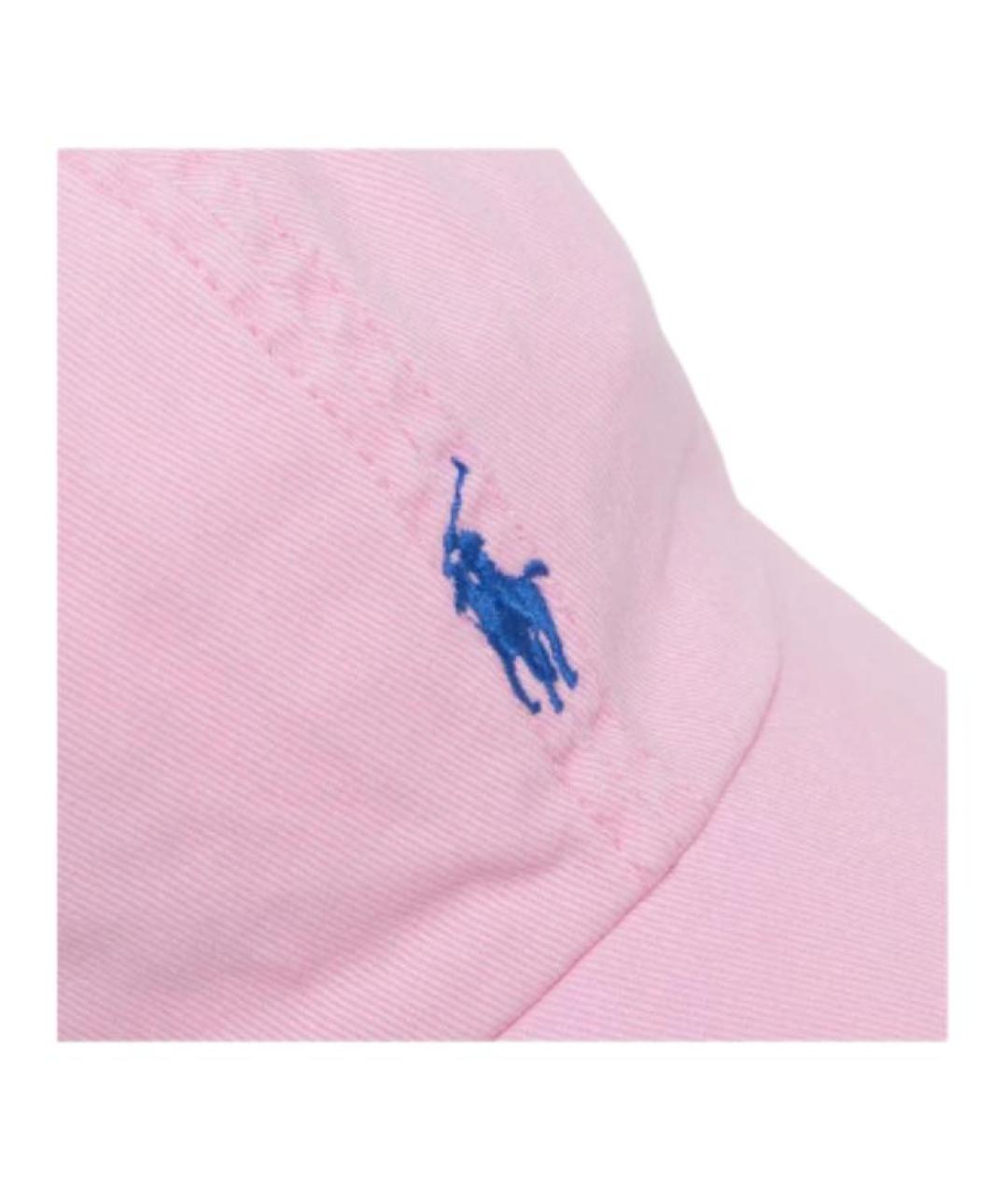 POLO RALPH LAUREN Розовая хлопковая кепка, фото 4