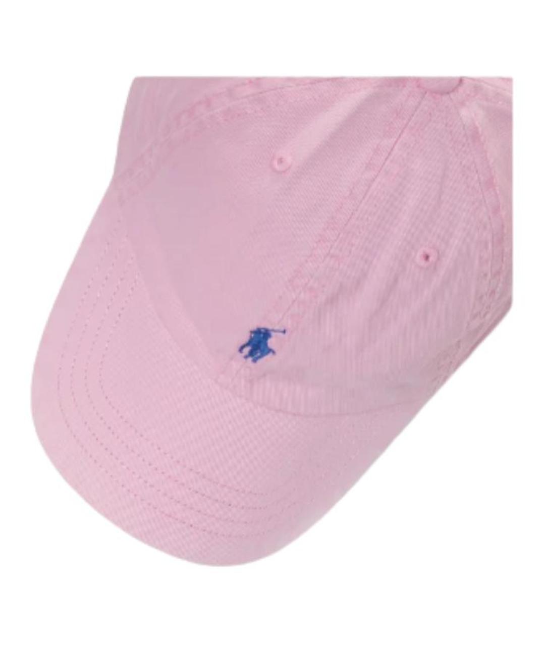POLO RALPH LAUREN Розовая хлопковая кепка, фото 5