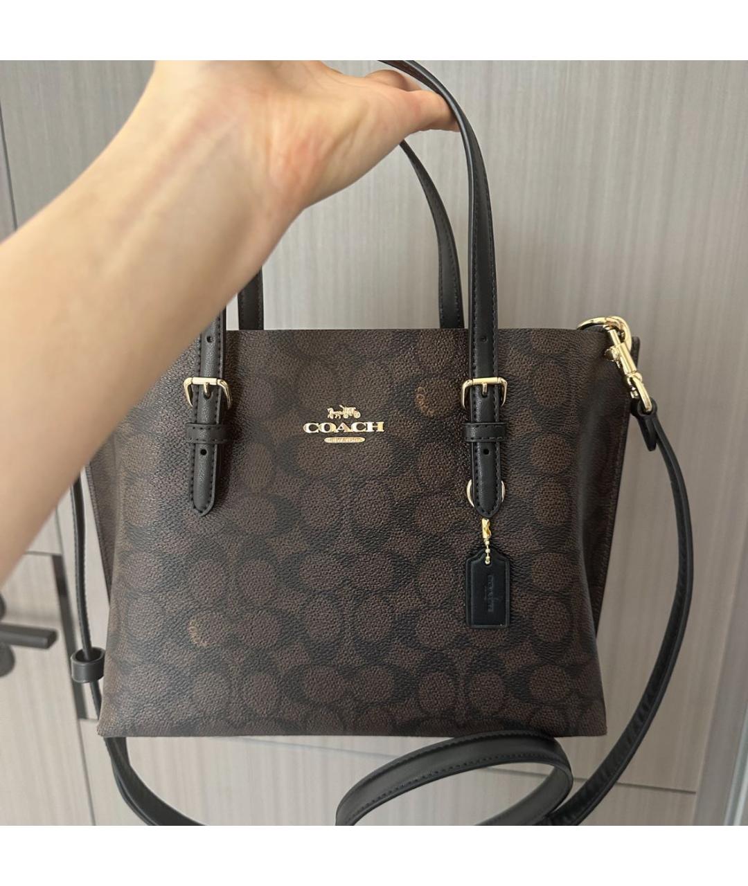 COACH Коричневая сумка тоут, фото 5