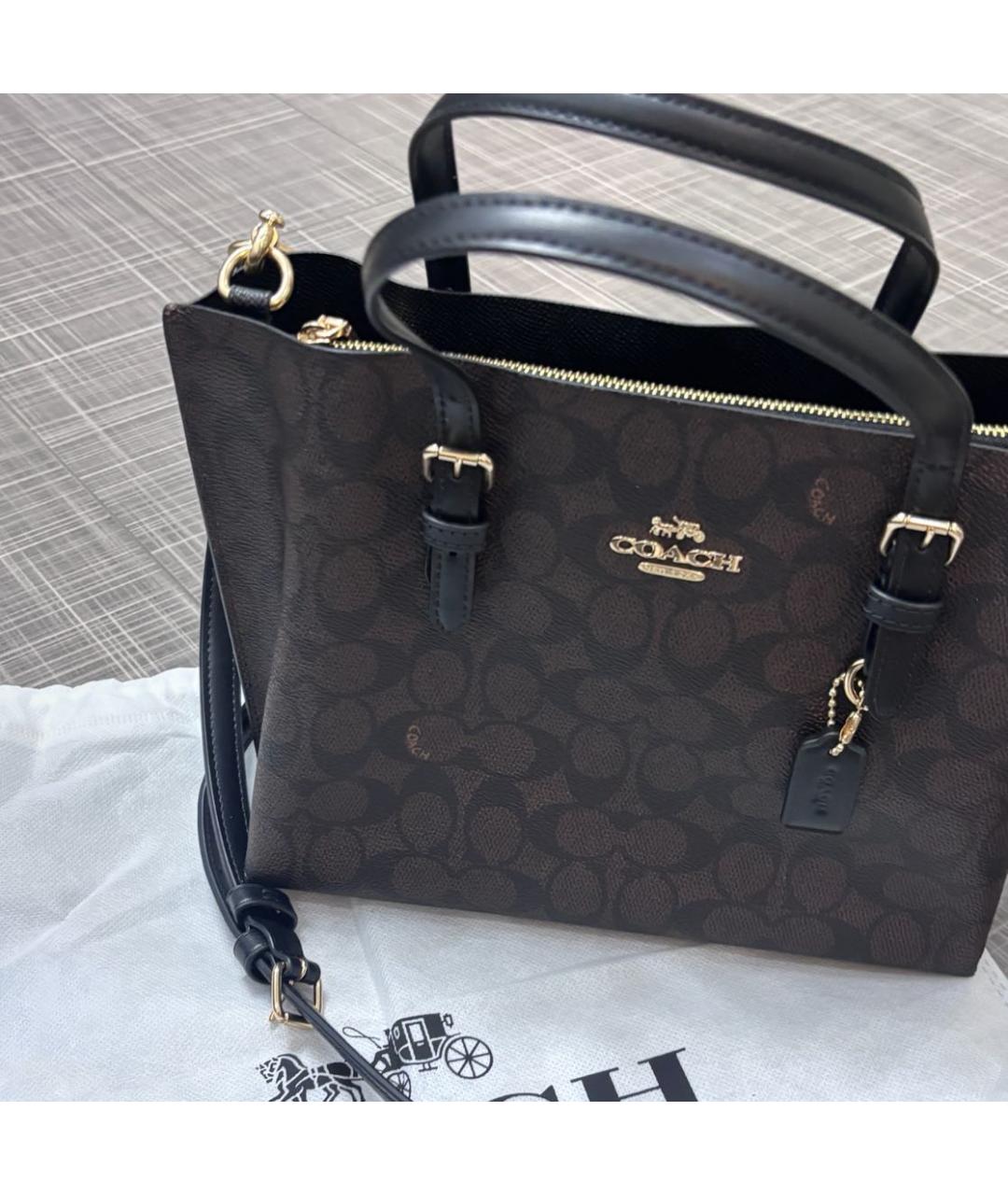 COACH Коричневая сумка тоут, фото 4