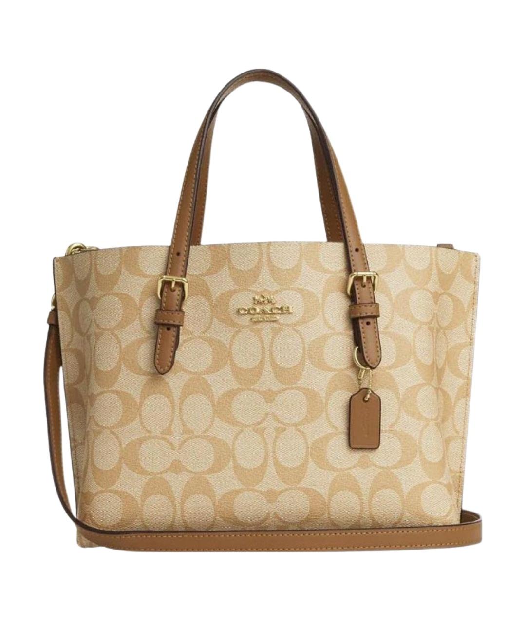 COACH Коричневая сумка тоут, фото 1