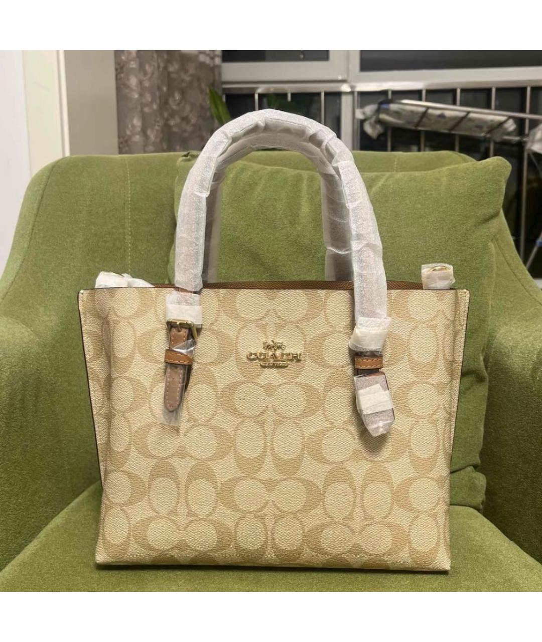 COACH Коричневая сумка тоут, фото 2