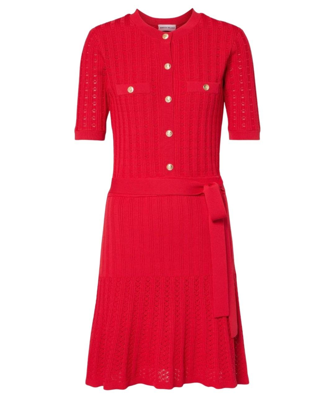 REBECCA VALLANCE Красное вискозное повседневное платье, фото 1