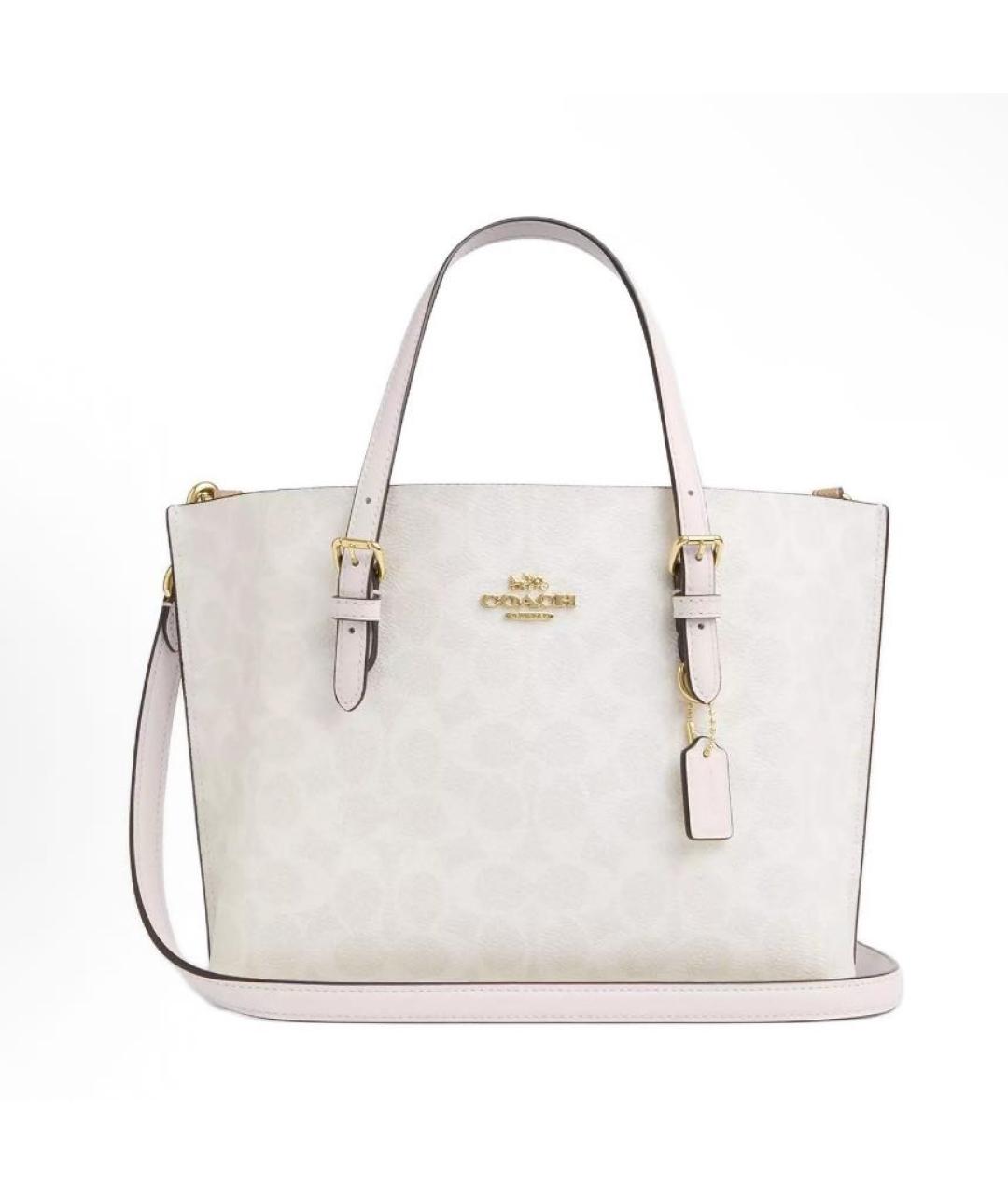 COACH Белая сумка тоут, фото 4
