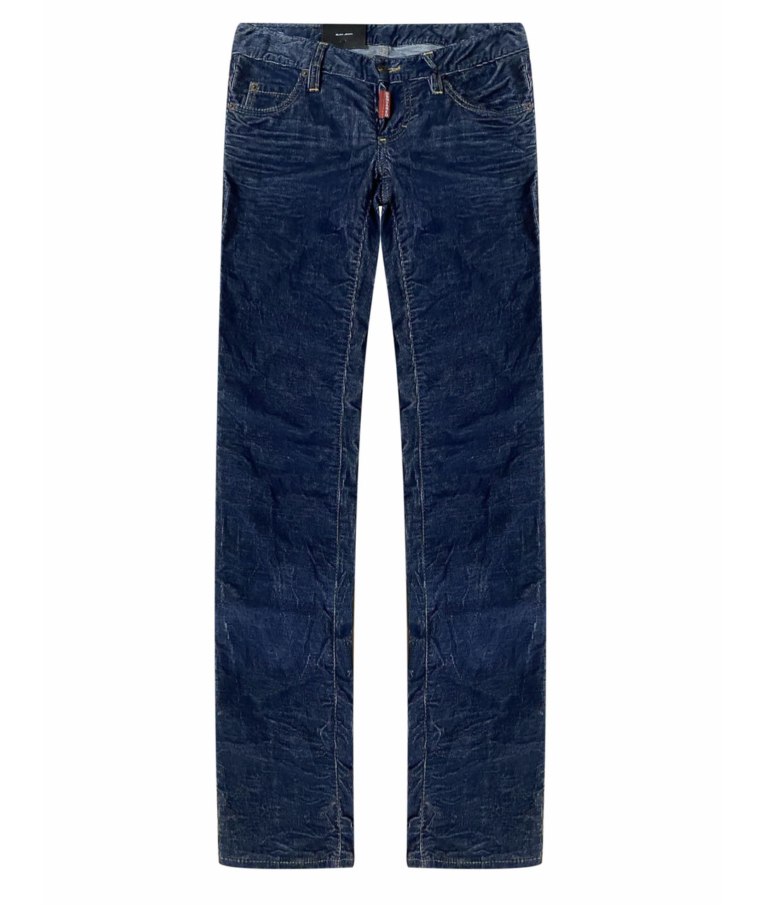 DSQUARED2 Синие хлопко-эластановые джинсы слим, фото 1