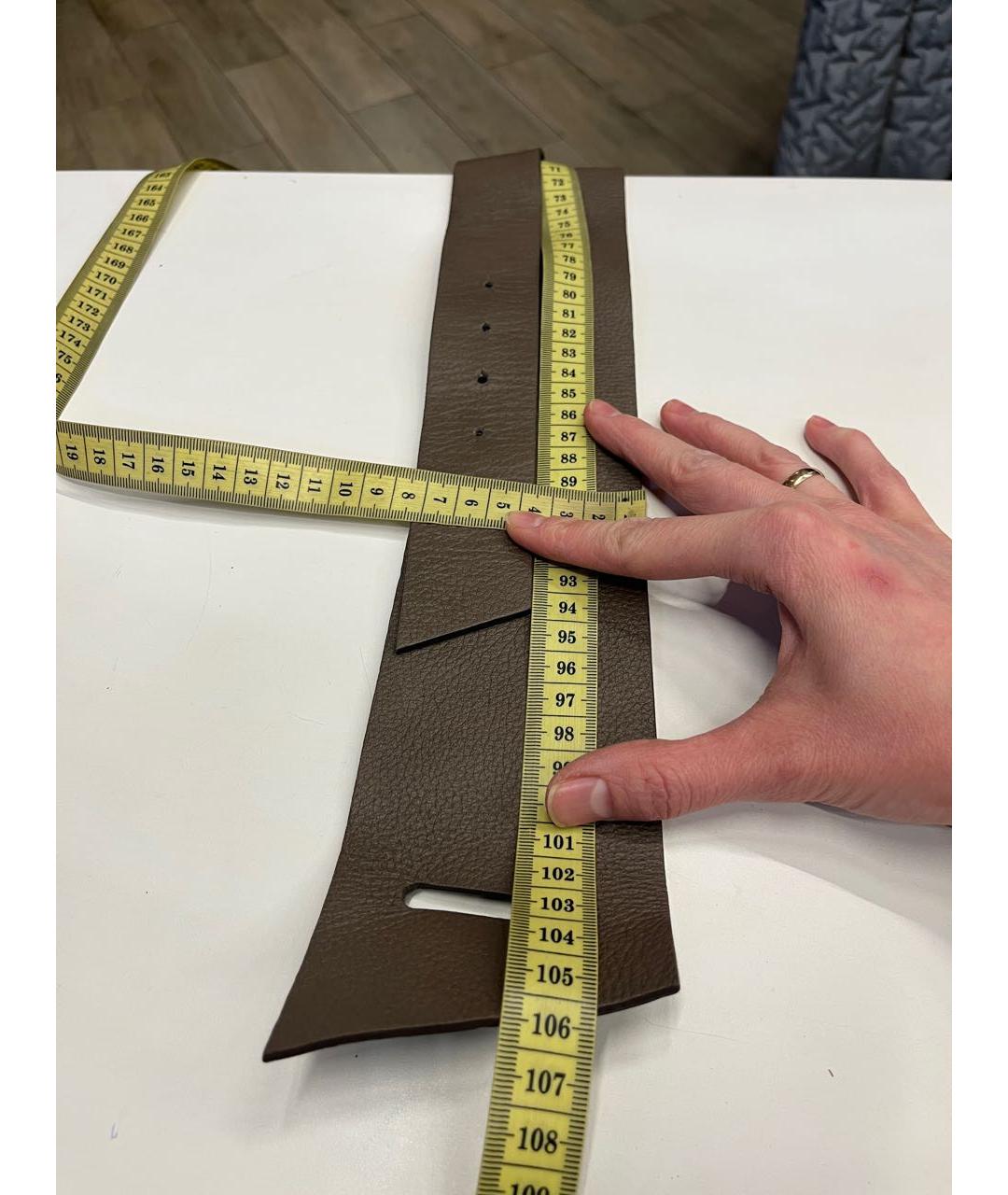 FABIANA FILIPPI Серый кожаный ремень, фото 4