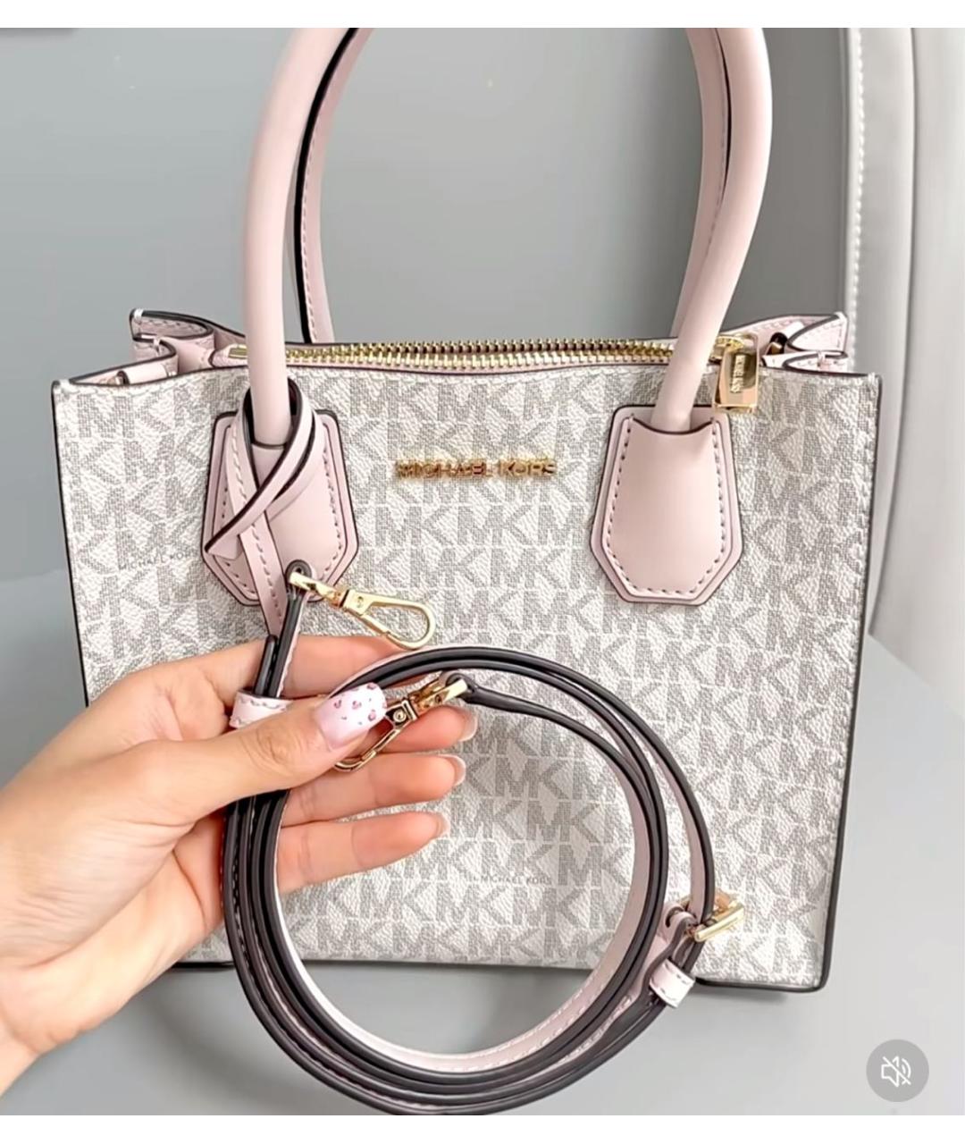 MICHAEL KORS Розовая сумка тоут, фото 7