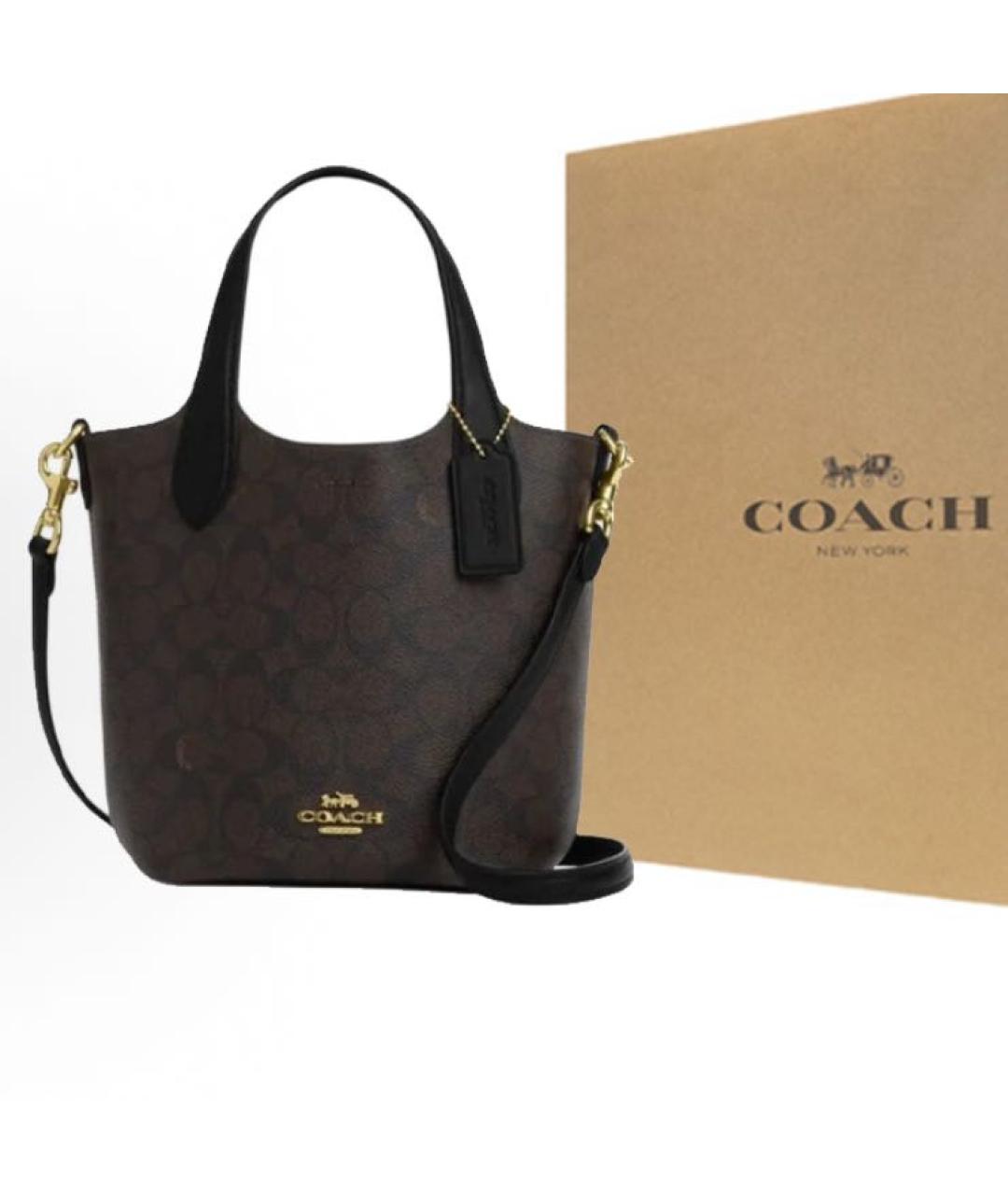 COACH Коричневая сумка тоут, фото 2