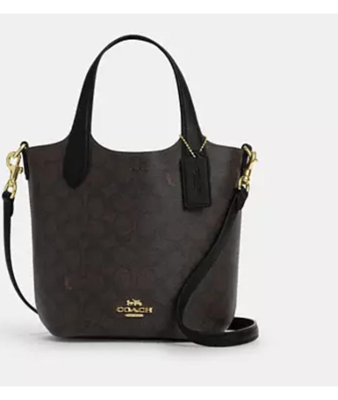 COACH Коричневая сумка тоут, фото 4