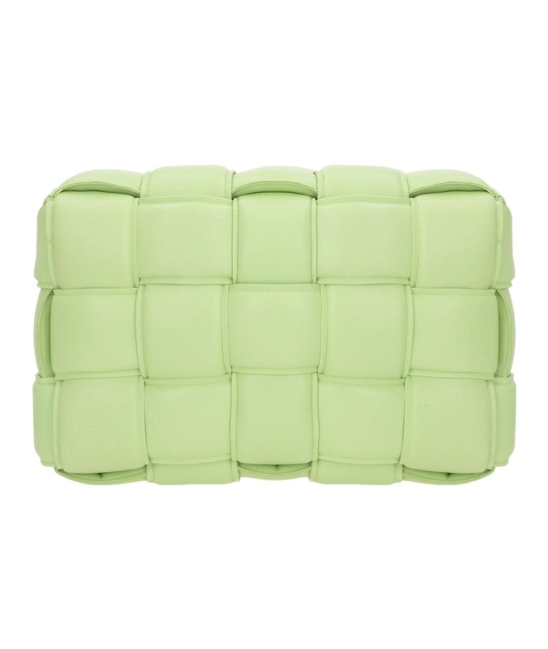 BOTTEGA VENETA Зеленая кожаная сумка через плечо, фото 4