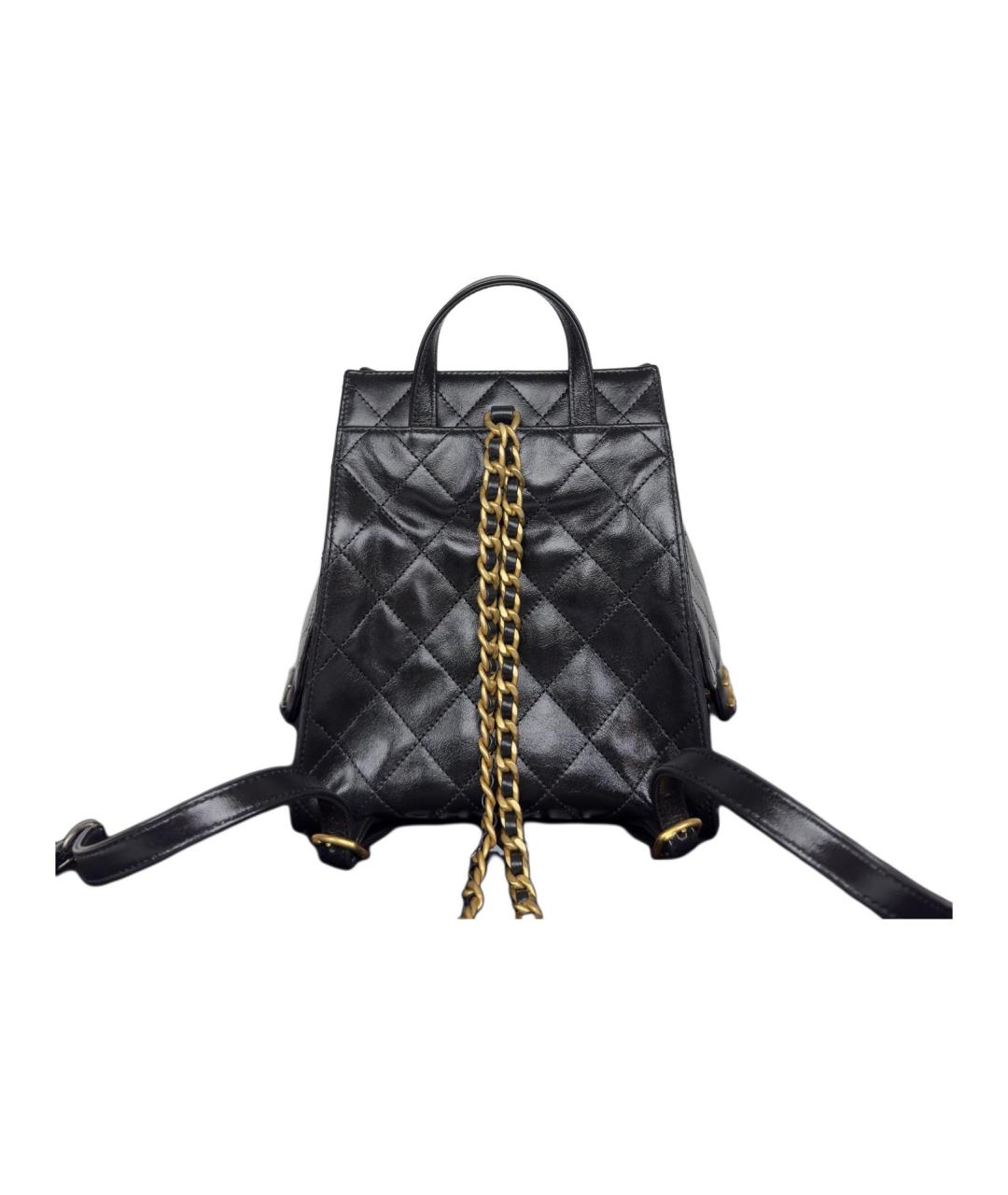 CHANEL Черный кожаный рюкзак, фото 3