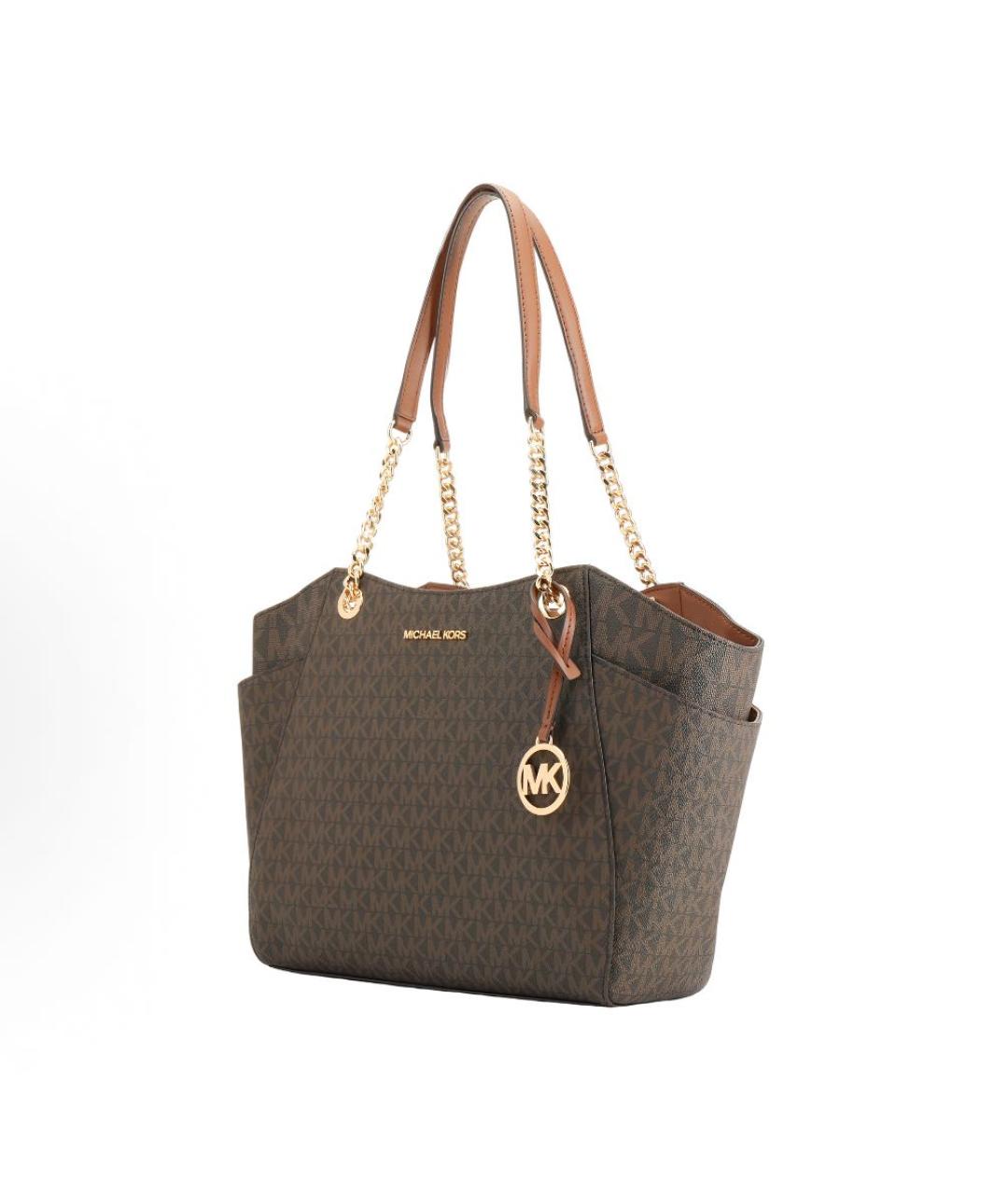 MICHAEL KORS Коричневая сумка тоут, фото 2