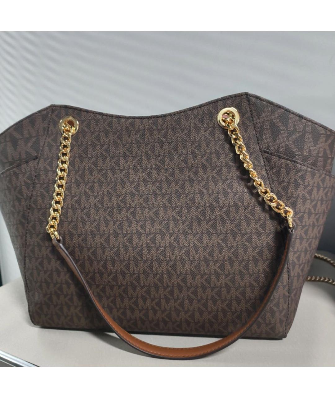 MICHAEL KORS Коричневая сумка тоут, фото 8