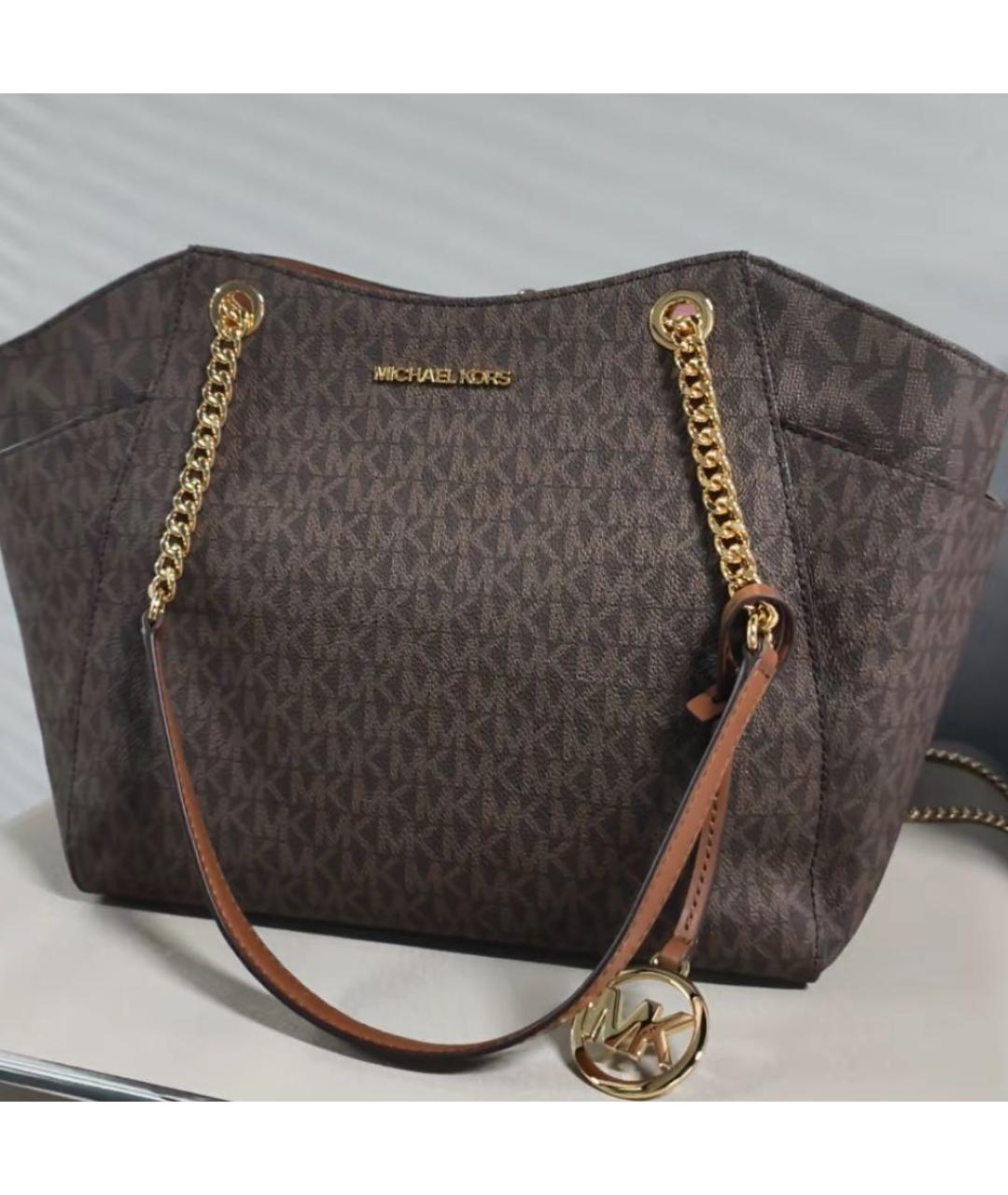 MICHAEL KORS Коричневая сумка тоут, фото 7