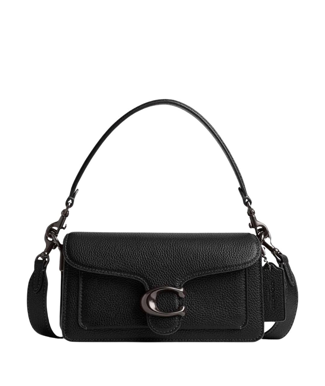 COACH Черная кожаная сумка через плечо, фото 1