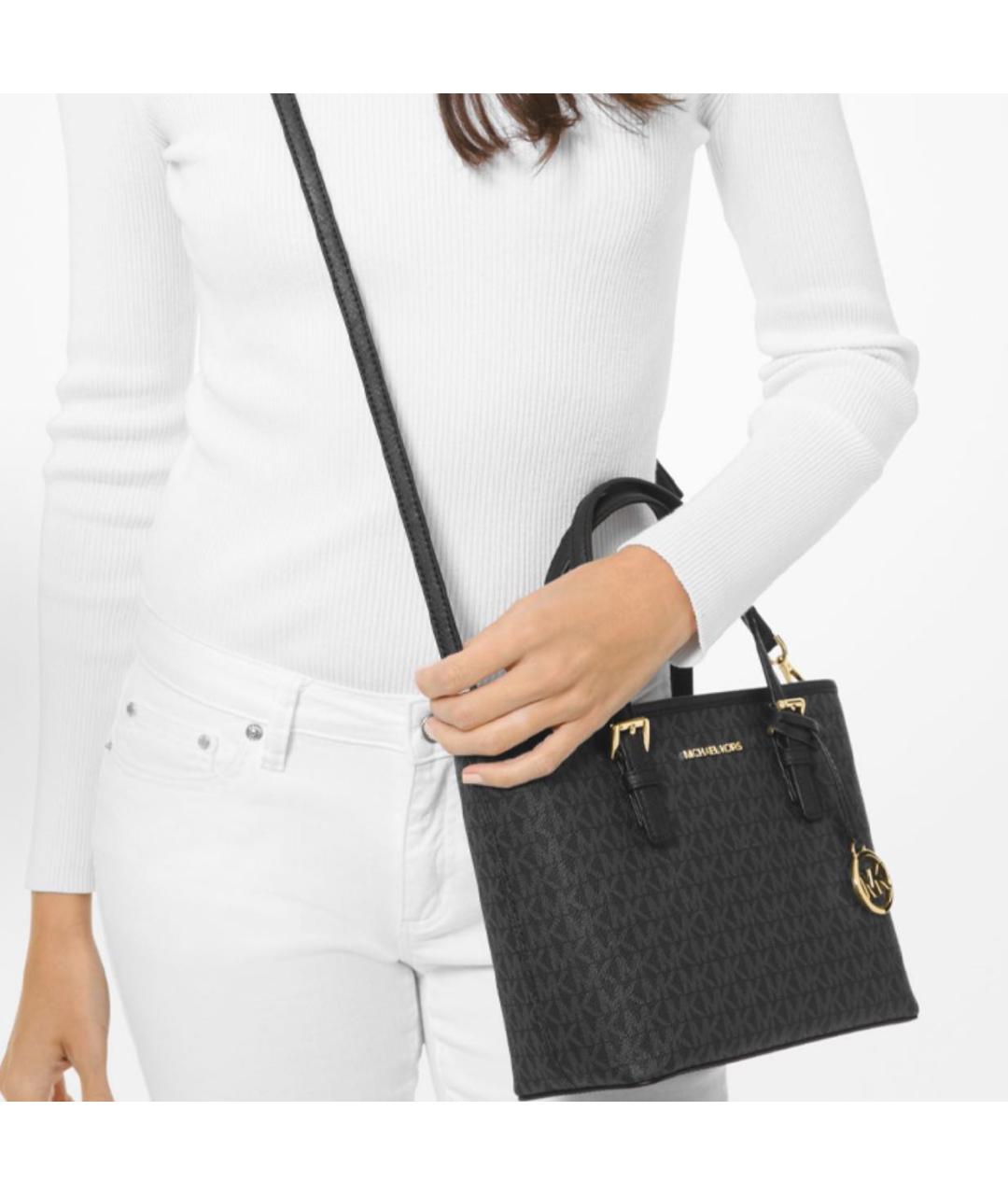 MICHAEL KORS Черная сумка тоут, фото 3