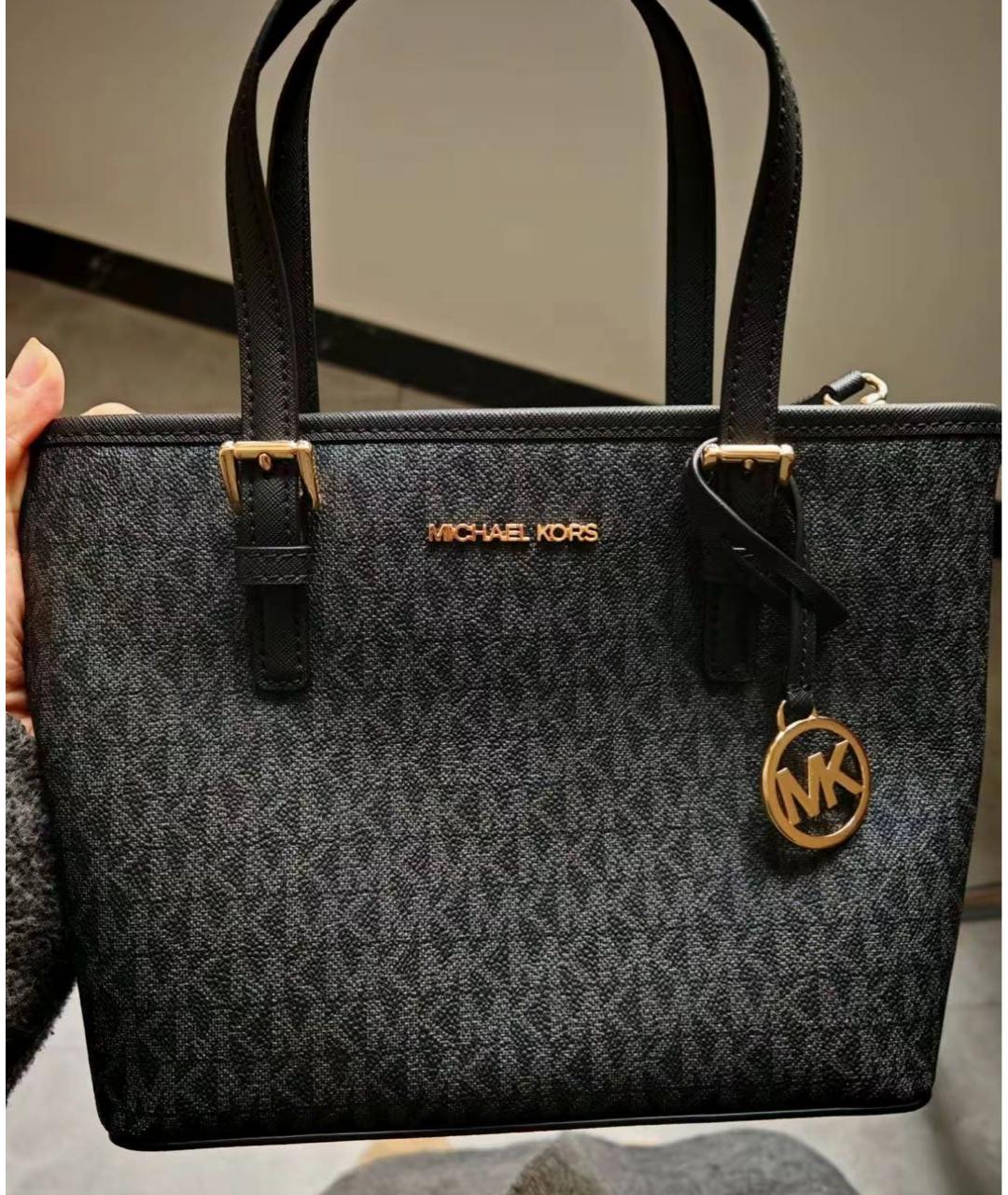 MICHAEL KORS Черная сумка тоут, фото 5