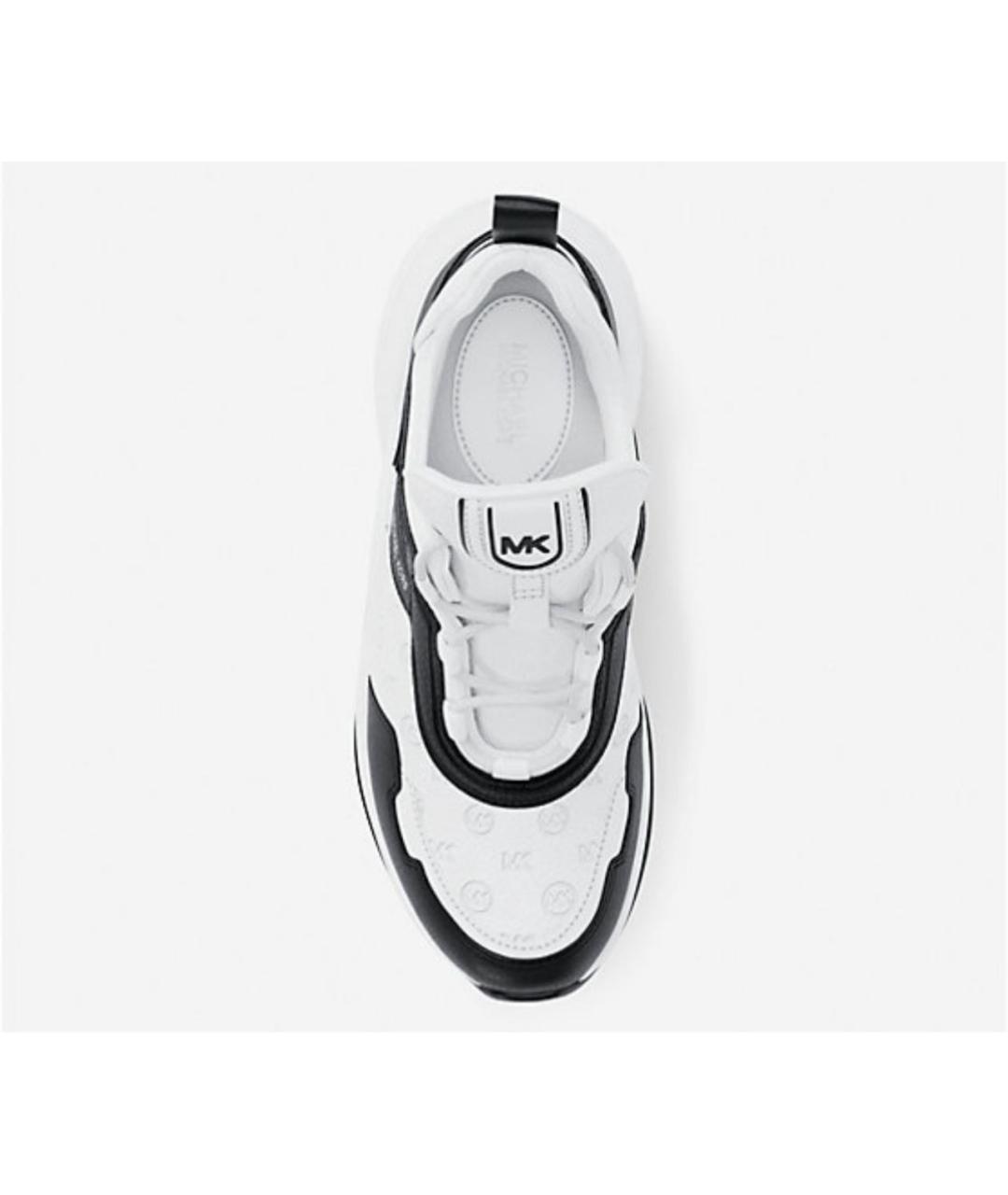 MICHAEL KORS Белые кожаные кроссовки, фото 4