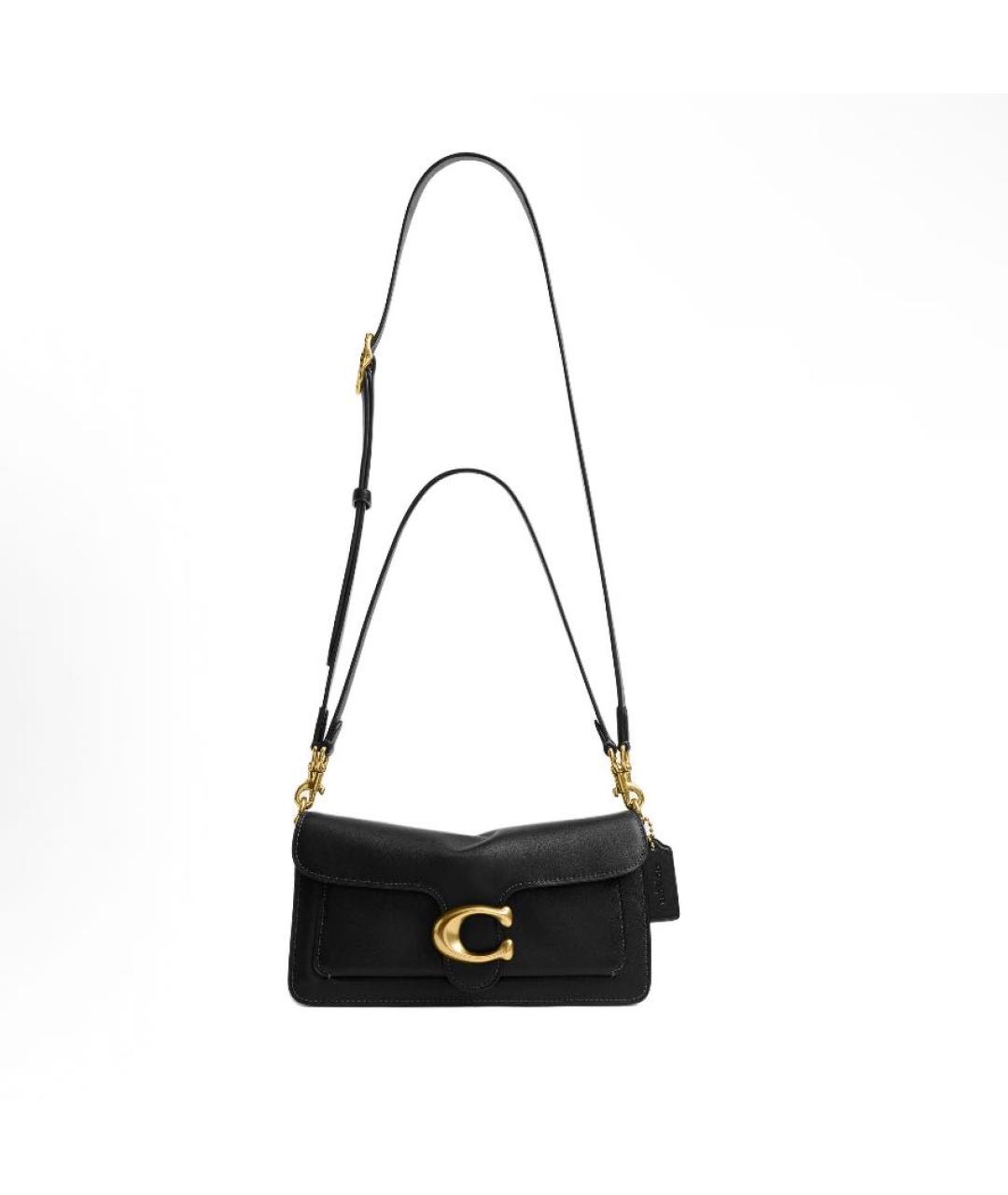 COACH Черная кожаная сумка через плечо, фото 6