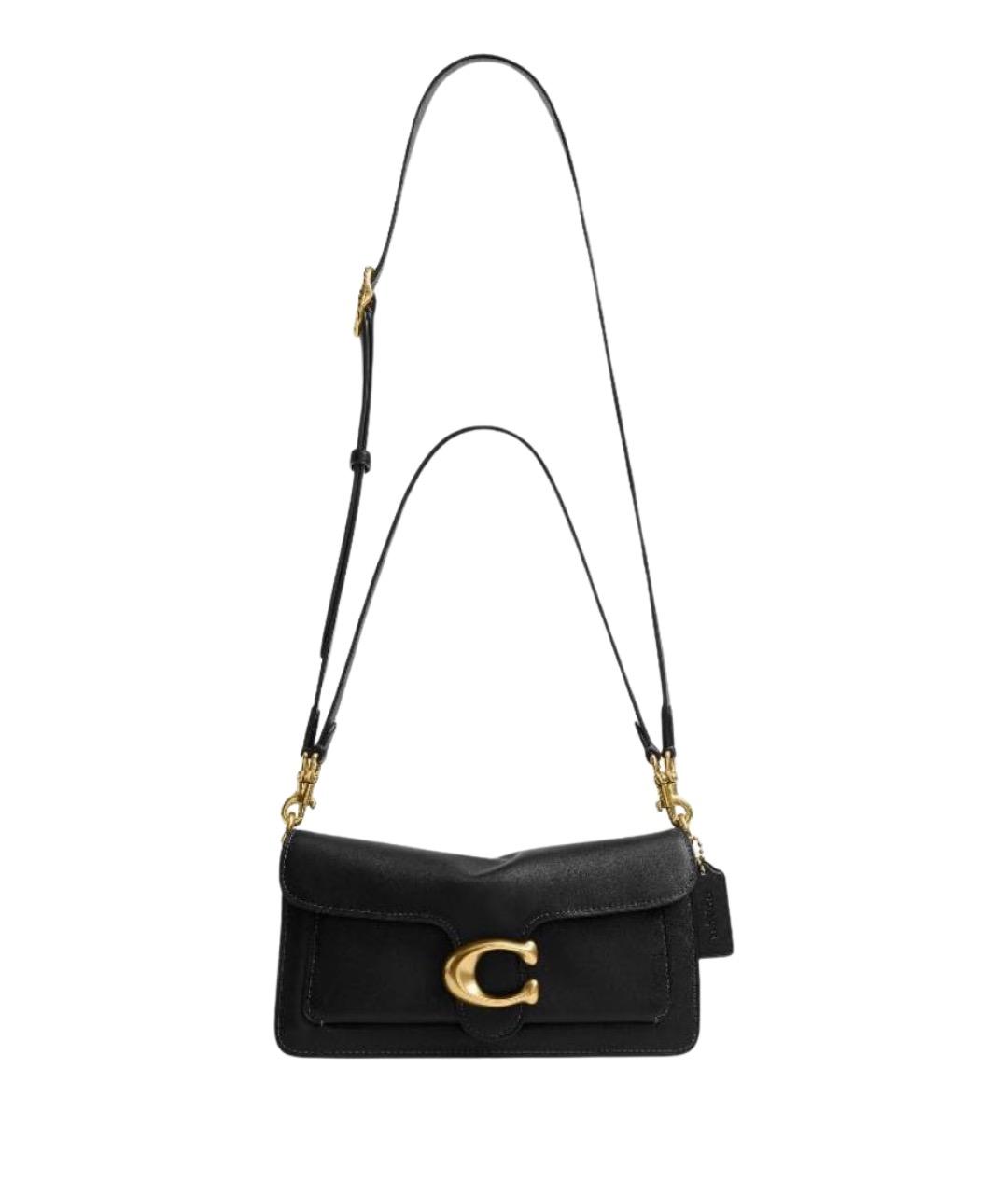 COACH Черная кожаная сумка через плечо, фото 1