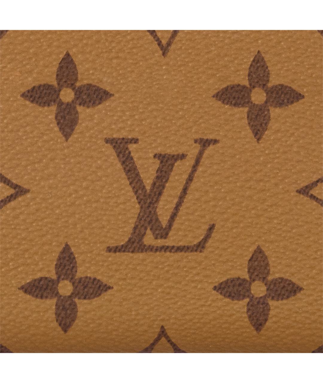LOUIS VUITTON Коричневый кошелек, фото 5