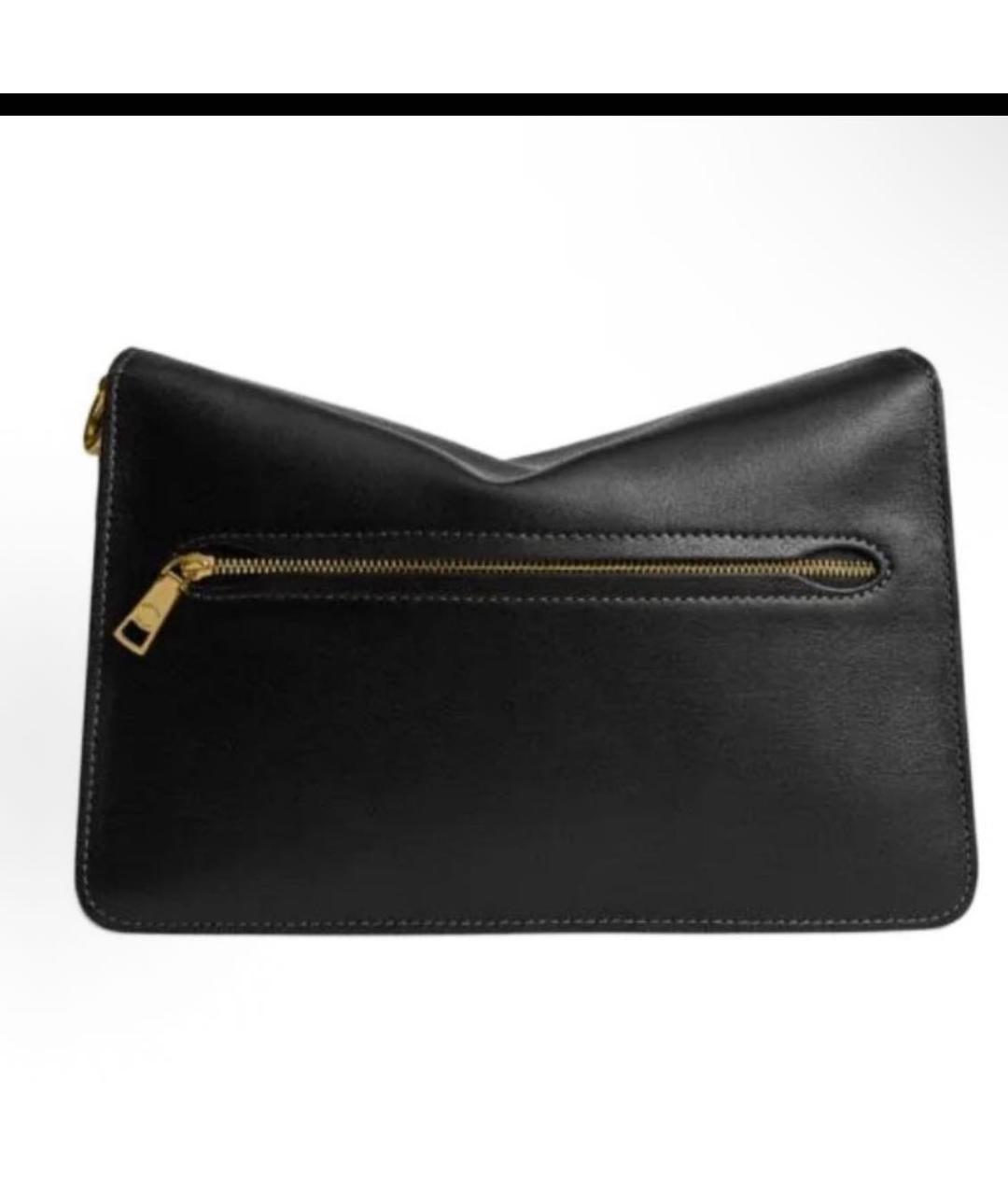 COACH Черная кожаная сумка через плечо, фото 3