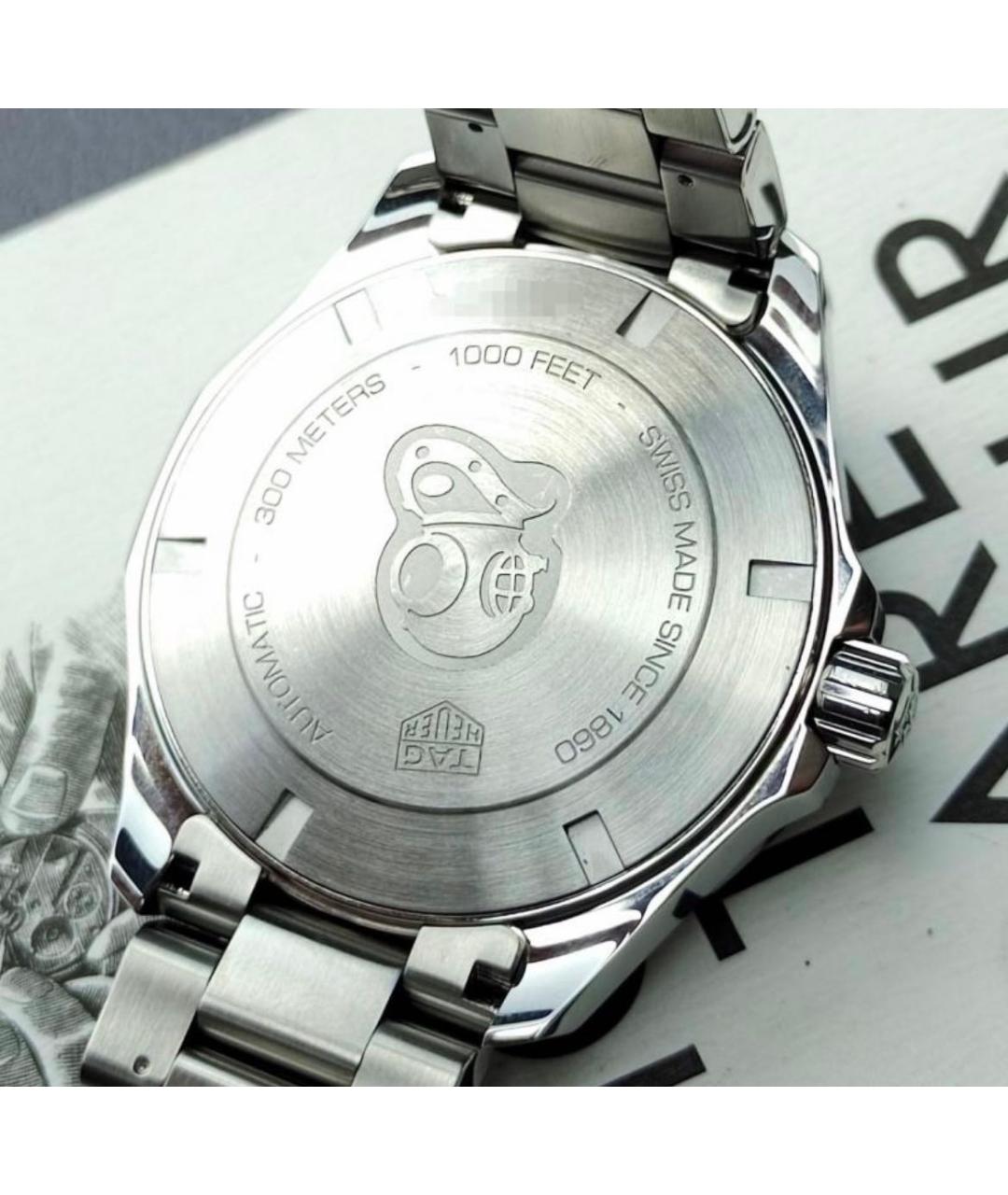 TAG HEUER Темно-синие стальные часы, фото 2