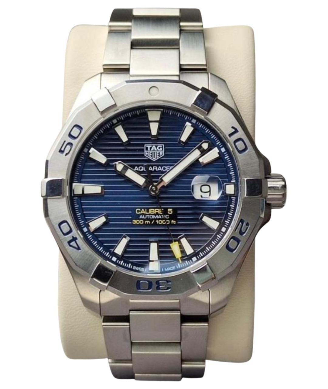 TAG HEUER Темно-синие стальные часы, фото 1