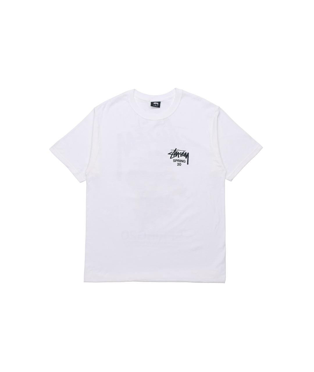 STUSSY Белая хлопковая футболка, фото 1