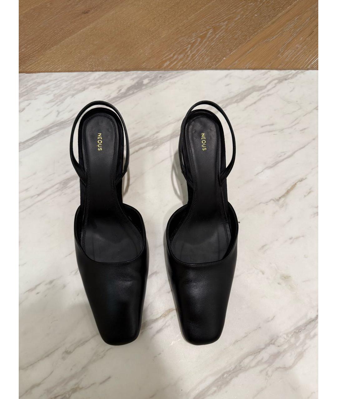 NEOUS Черные кожаные туфли, фото 2