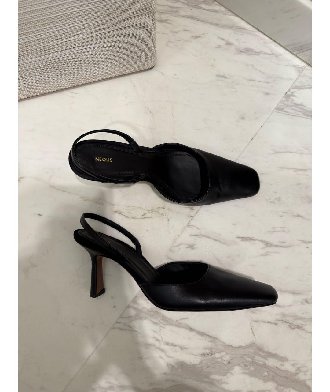 NEOUS Черные кожаные туфли, фото 6
