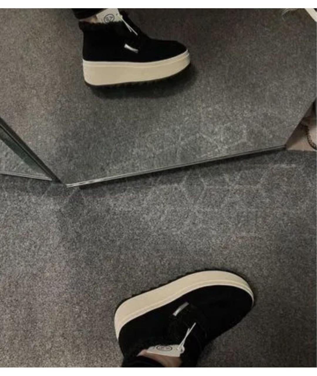 ASH Черные замшевые ботинки, фото 8