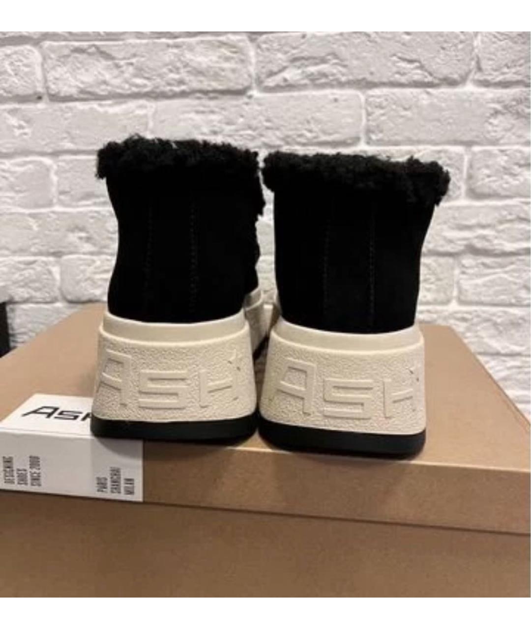 ASH Черные замшевые ботинки, фото 7