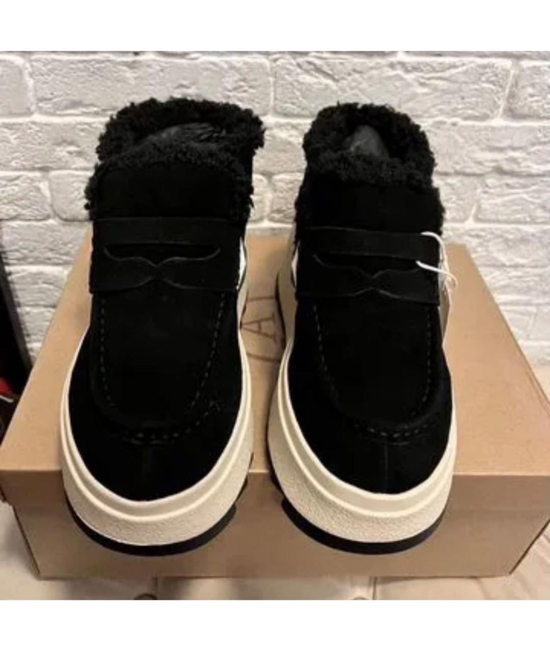 ASH Черные замшевые ботинки, фото 5