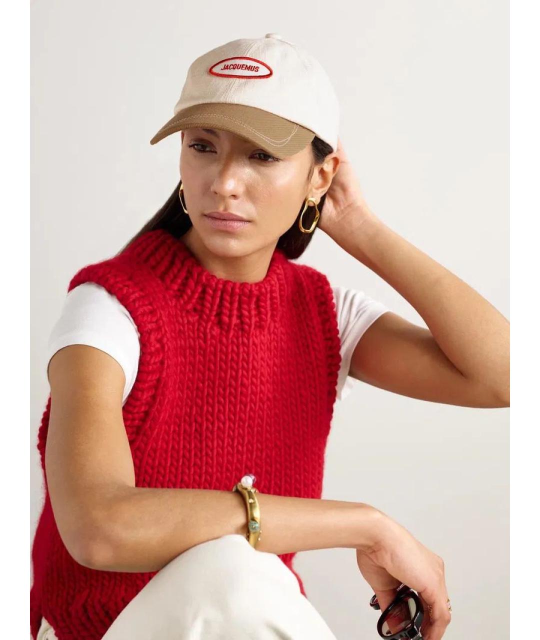 JACQUEMUS Бежевая кепка, фото 4