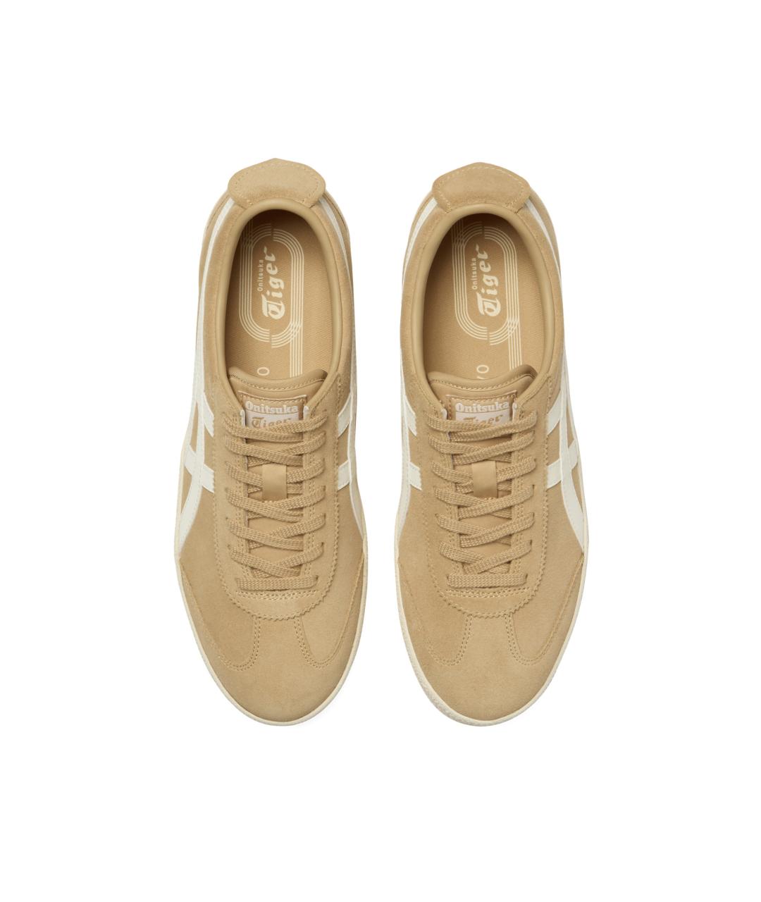 ONITSUKA TIGER Бежевые кожаные кеды, фото 5