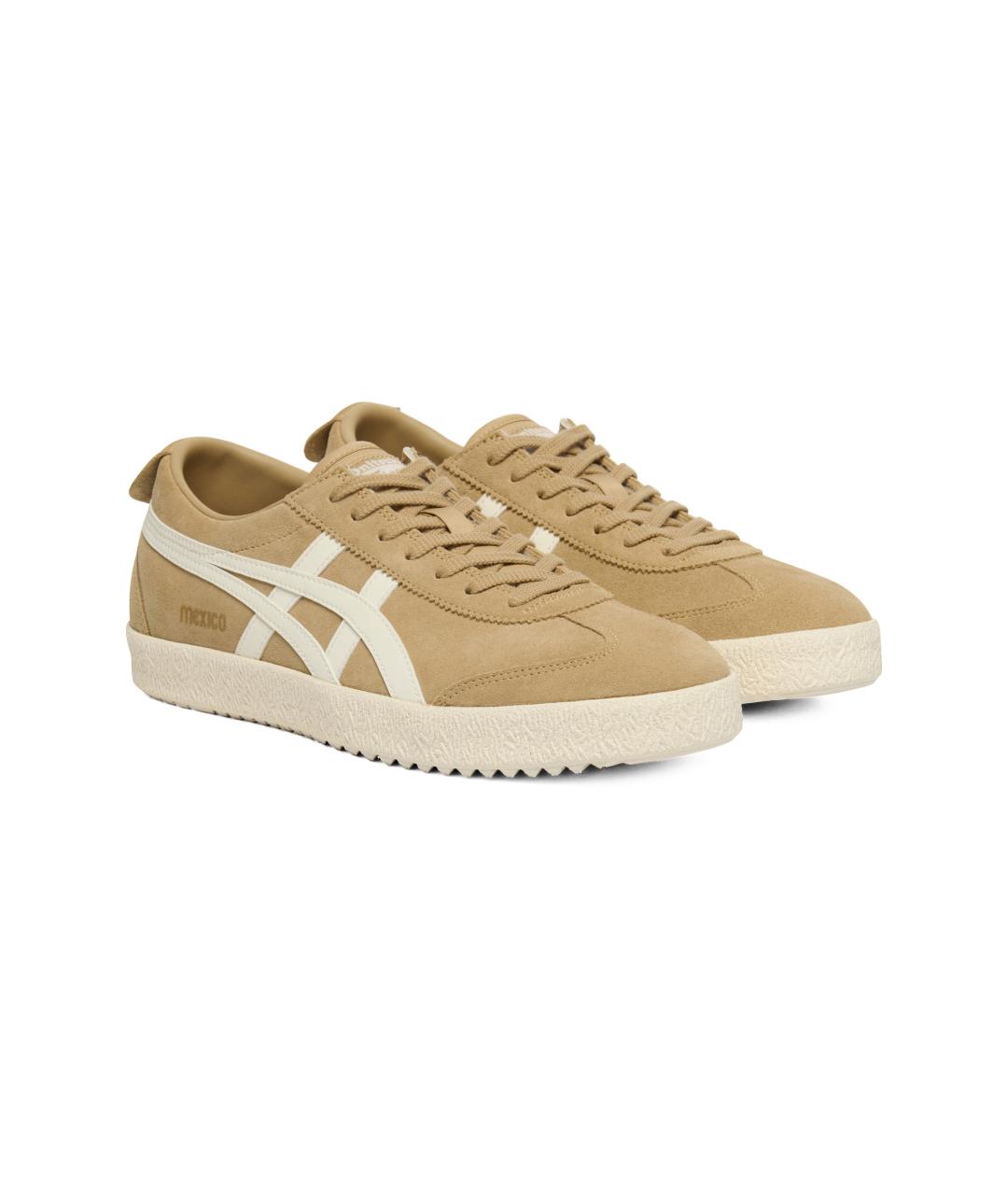 ONITSUKA TIGER Бежевые кожаные кеды, фото 3